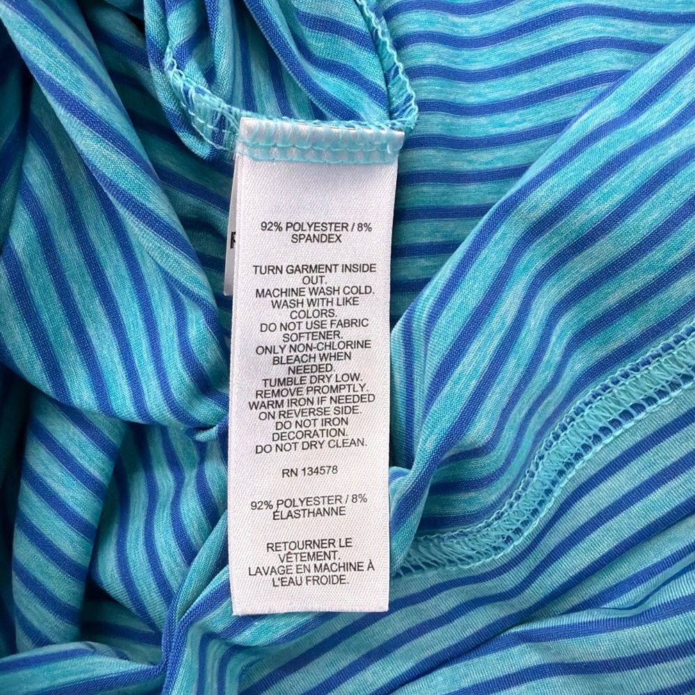Vineyard Vines Aqua Striped Polo Shirt - Picture 14 of 14